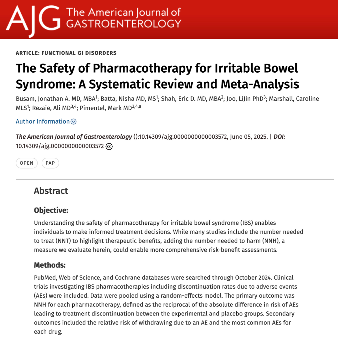 The Safety of Pharmacotherapy for Irritable Bowel Syndrome: A Systematic Review and Meta-Analysis
