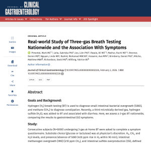 Real-world Study of Three-gas Breath Testing Nationwide and Association With Symptoms